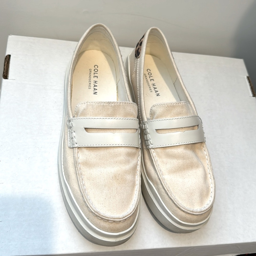 Cole Haan Grandpro Rally Canvas Penny Loafers W9